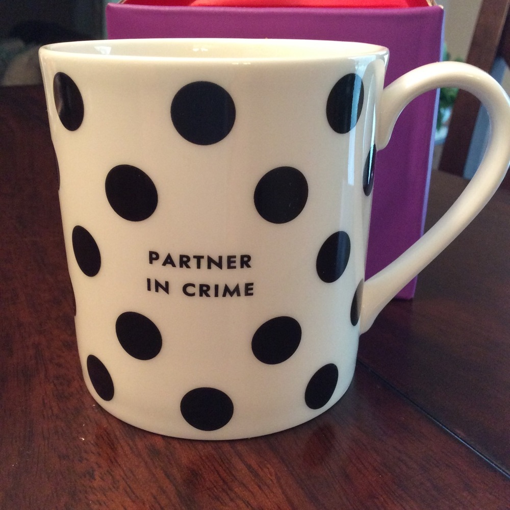NWT Kate Spade ♠️ PIC Polka Dot Lenox Mug